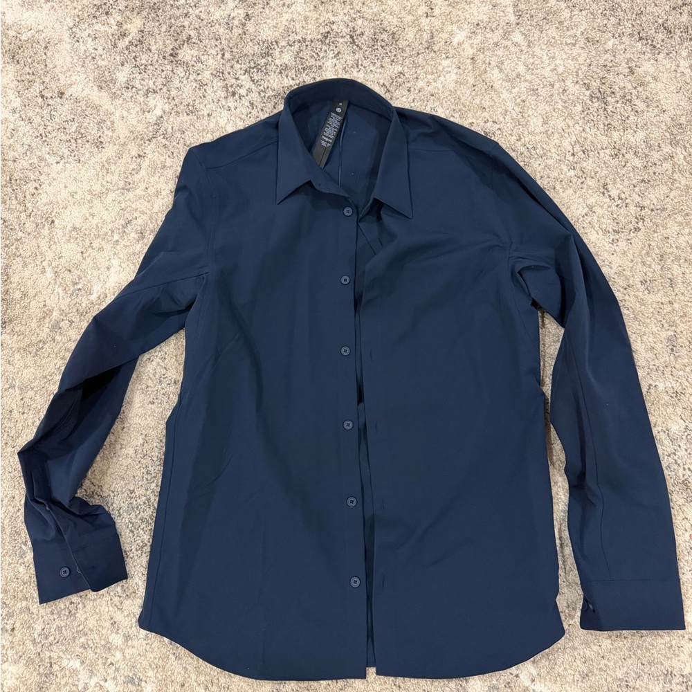 Lululemon Navy Men's Dress Button Down